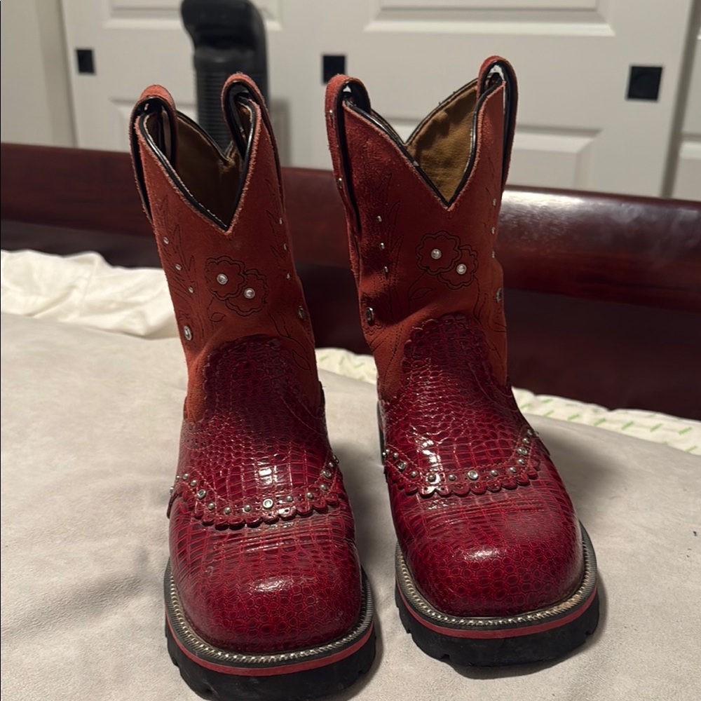 Ariat Fat Babies Red Boots